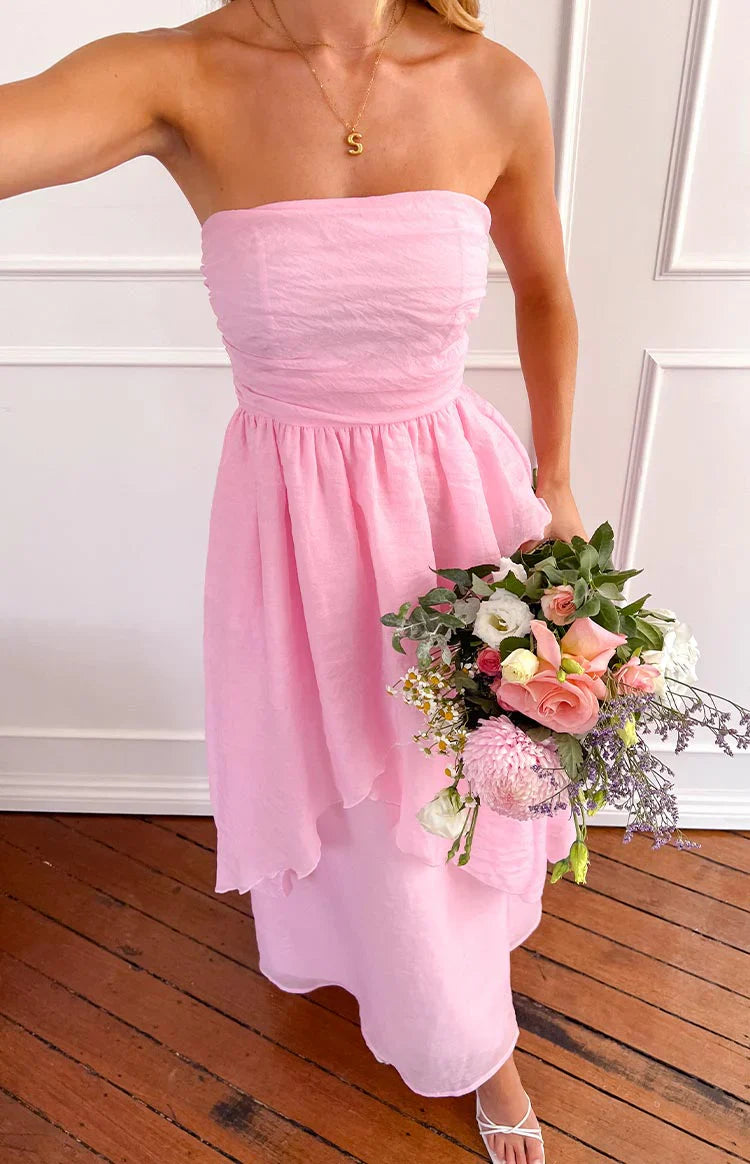 Sadie Pink Maxi Dress