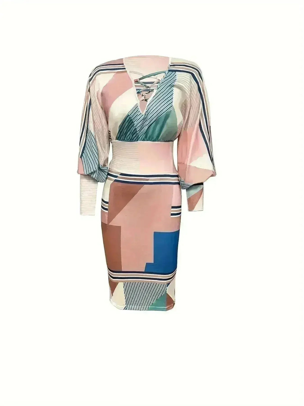 Casual Printed Dress - Women's Lightweight Sleeveless Dress