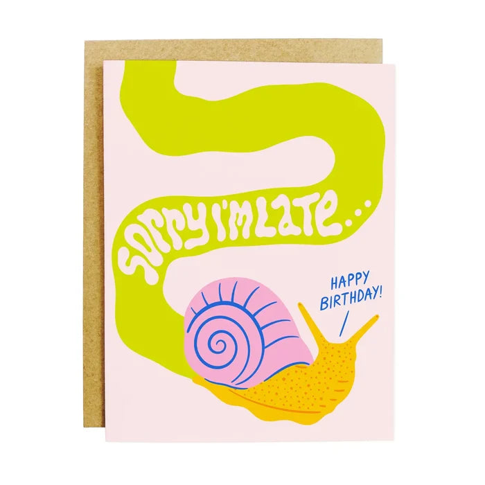 "Better Late Than Never Card" – Handcrafted “Sorry I’m Late” card with playful tone and recycled envelope
"Oops! Cute Apology Card" – Eco-friendly A2 card featuring a fun and thoughtful late message
"Stylishly Late Stationery" – Boutique greeting card perfect for belated wishes with charm