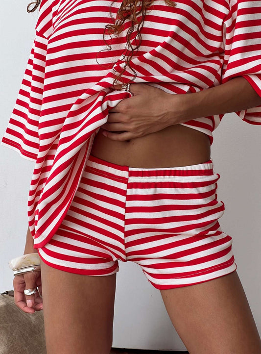 Bryanne Shorts Red Stripe