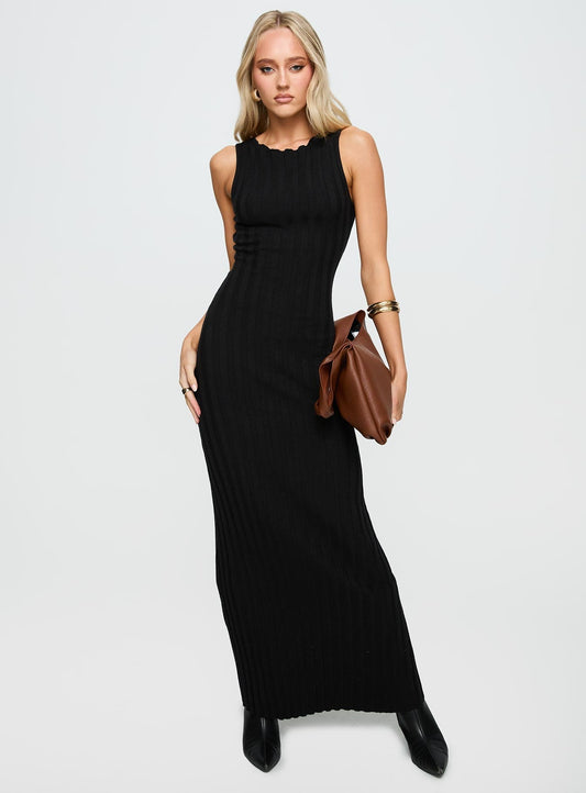 Harp Maxi Dress Black