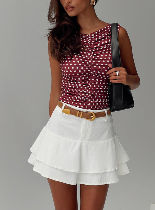 Boderek Mini Skirt White