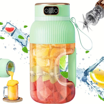Portable Juicer Blender – Rechargeable Fruit & Smoothie Maker, Large Capacity, Compact Mixer for Travel, Gym & Outdoor Use