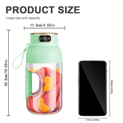 Portable Juicer Blender – Rechargeable Fruit & Smoothie Maker, Large Capacity, Compact Mixer for Travel, Gym & Outdoor Use