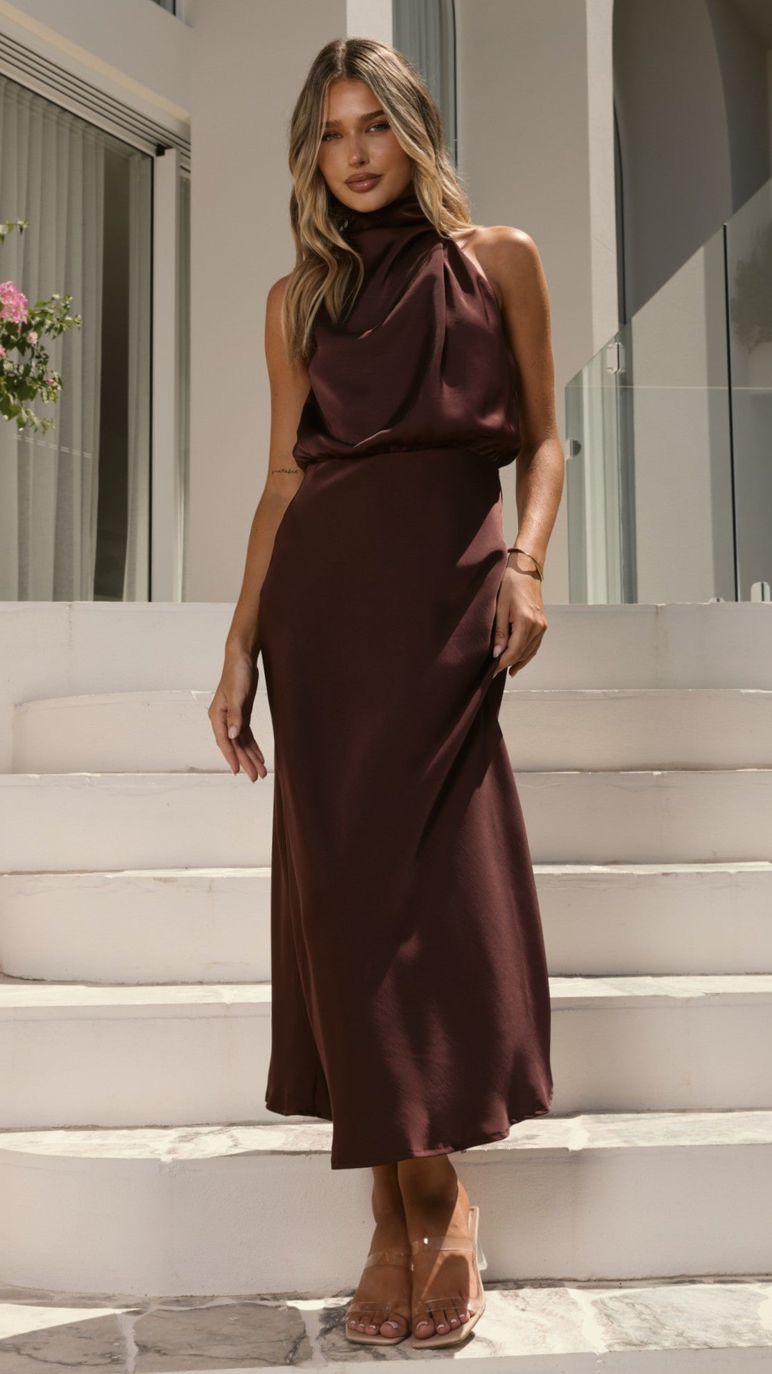 Esther Maxi Dress - Chocolate