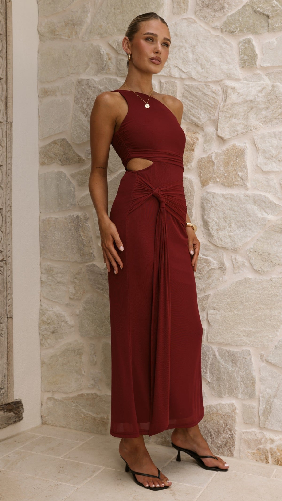Kourt Maxi Dress - Cherry