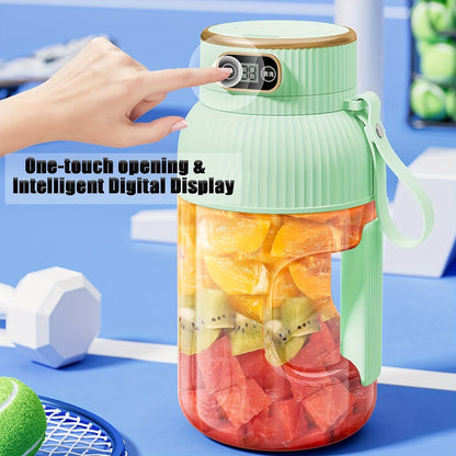 Portable Juicer Blender – Rechargeable Fruit & Smoothie Maker, Large Capacity, Compact Mixer for Travel, Gym & Outdoor Use