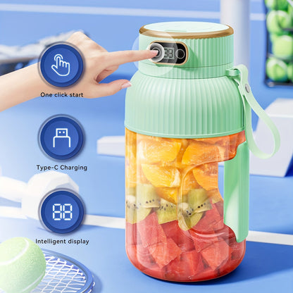 Portable Juicer Blender – Rechargeable Fruit & Smoothie Maker, Large Capacity, Compact Mixer for Travel, Gym & Outdoor Use