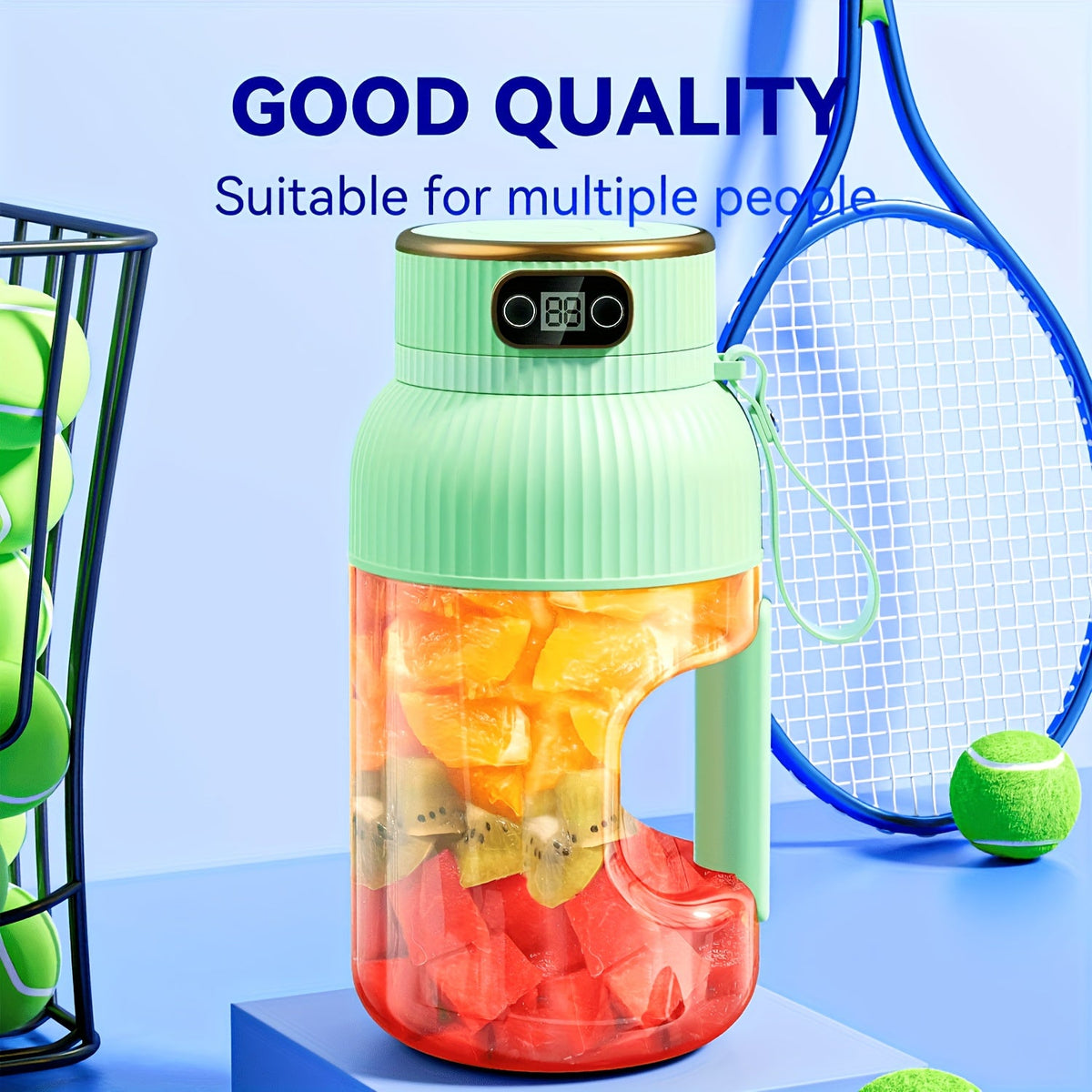 Portable Juicer Blender – Rechargeable Fruit & Smoothie Maker, Large Capacity, Compact Mixer for Travel, Gym & Outdoor Use