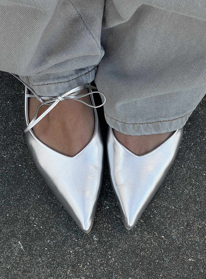 Billini Haruna Ballet Flats Silver Metallic