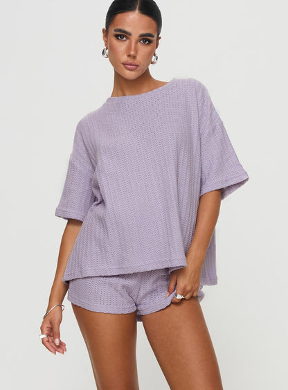 Cammie Knit Set Lilac