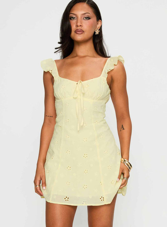 Sunbather Mini Dress Yellow