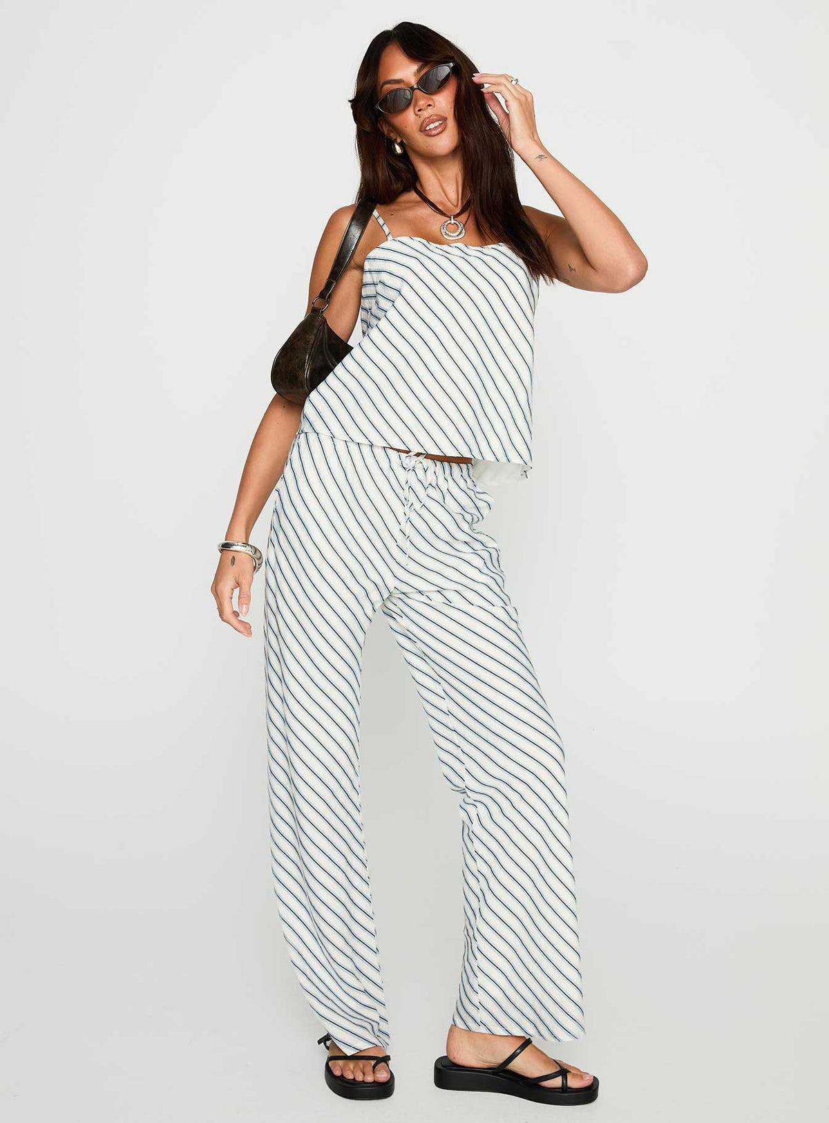 Born To Brag Set Blue Stripe