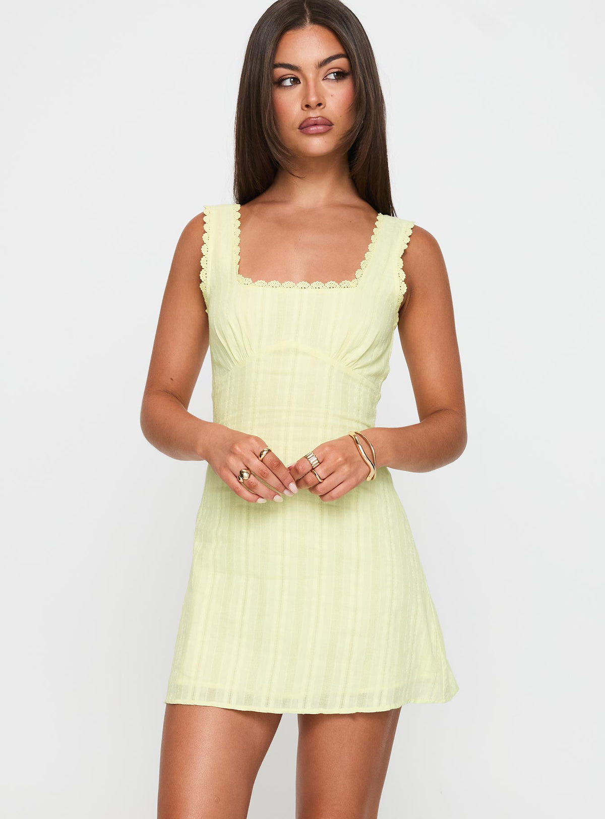Dasha Mini Dress Lemon