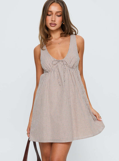 Nelty Mini Dress Check