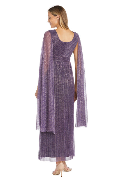 Metallic Long Dress Formal R&M Richards 1825A