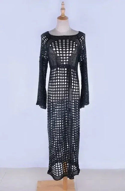 Crochet maxi cover up