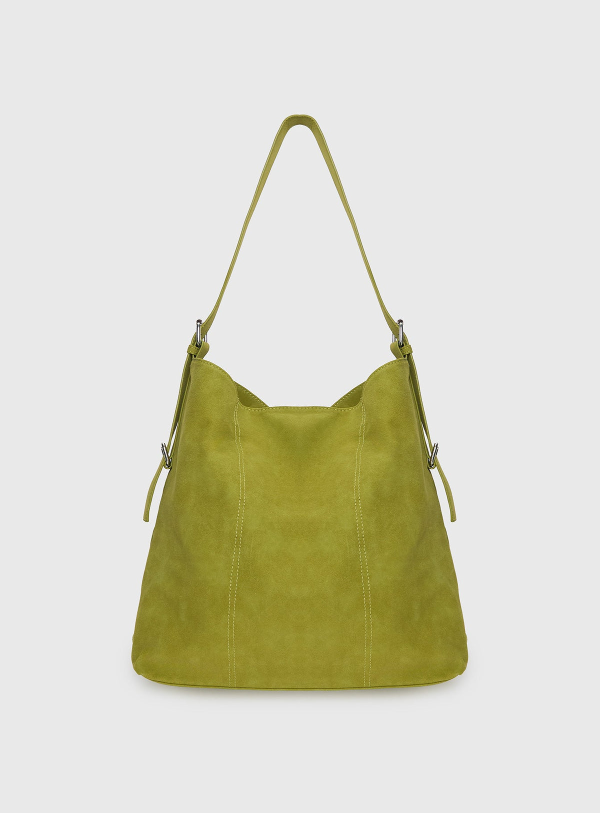 Bonus Points Faux Suede Shoulder Bag Green
