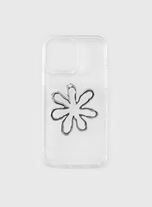 Blink Twice iPhone Case Clear / Silver