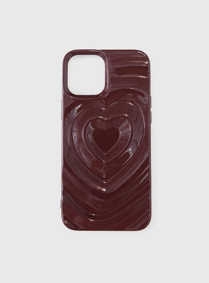 Brisa iPhone Case Heart Burgundy