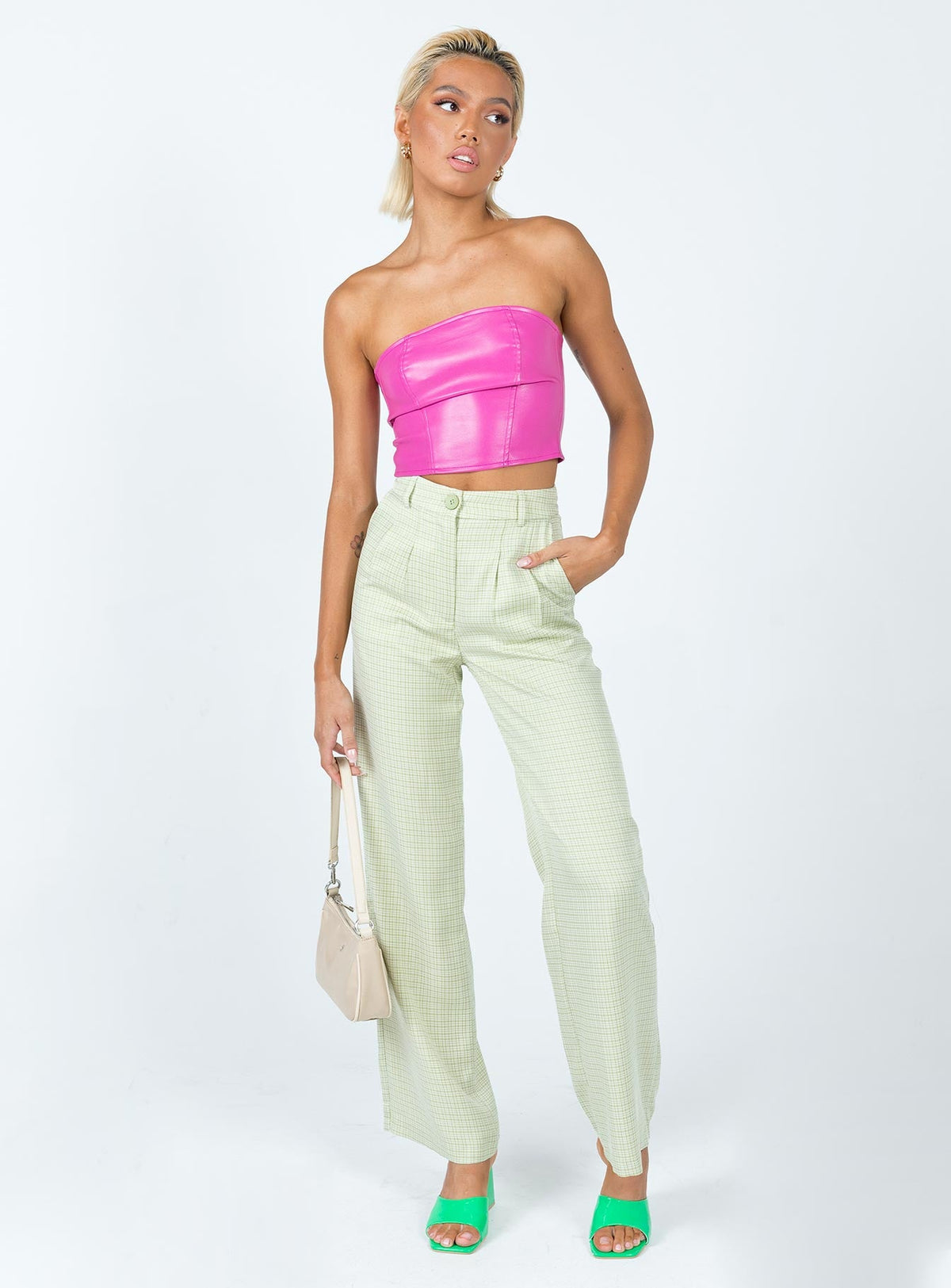 Archer Pants Green Check