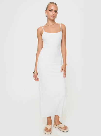 Elestria Maxi Dress White Tall