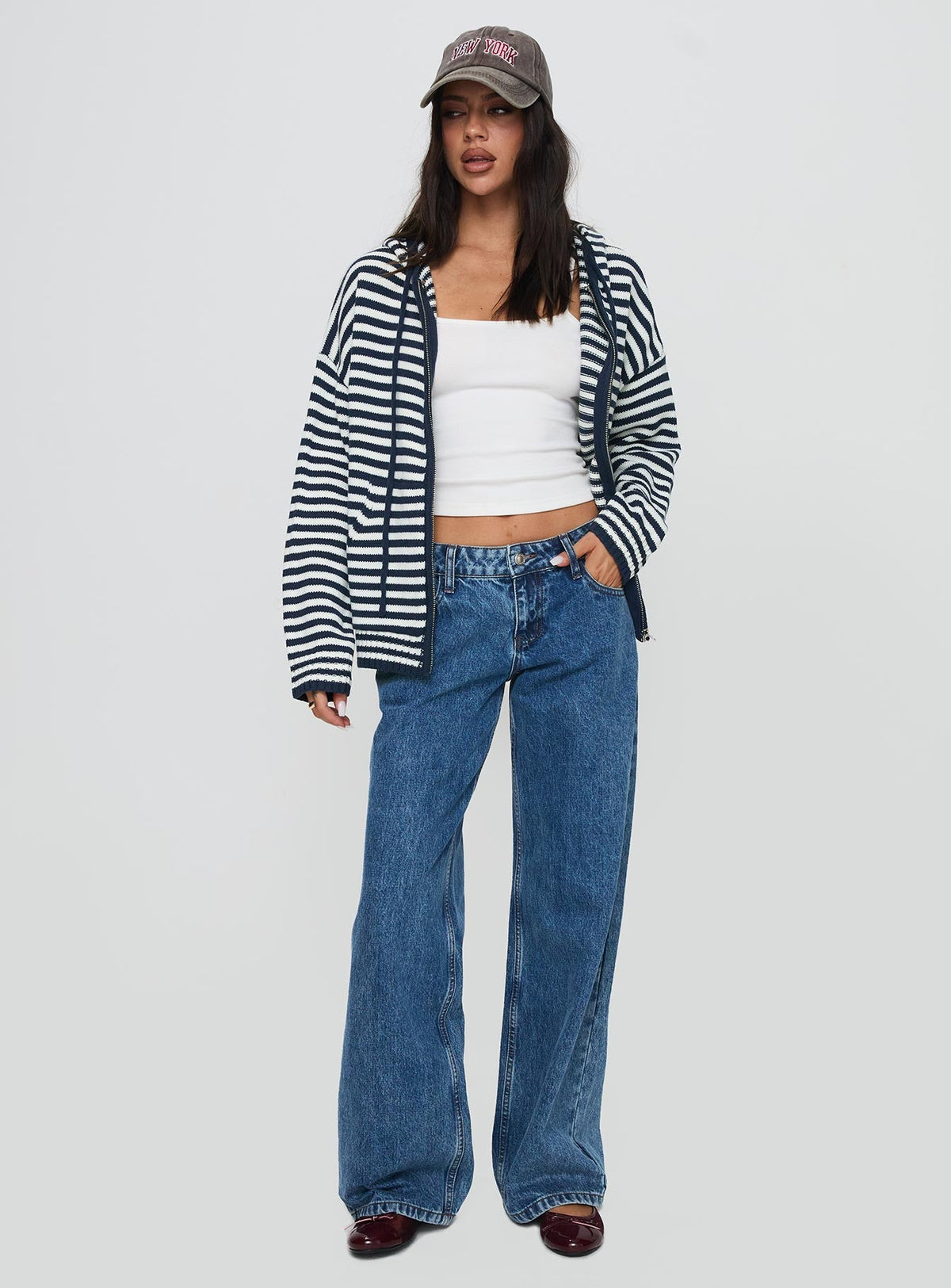 Brienna Zip Jacket Navy