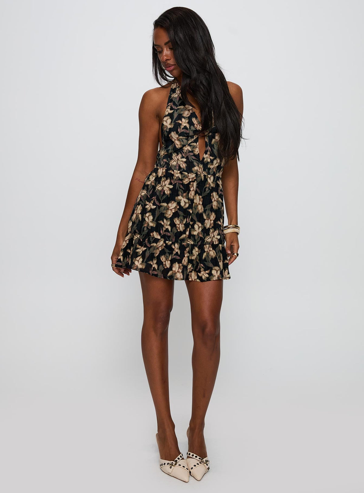 Ivorie Halter Mini Dress Multi
