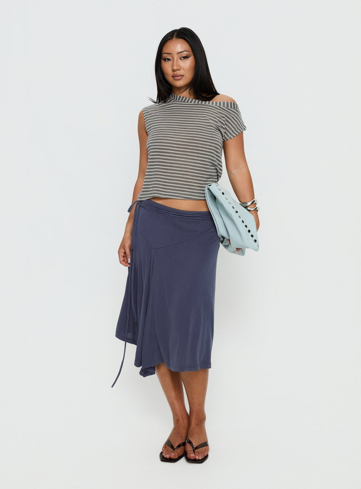 Ashfield Top Grey Stripe