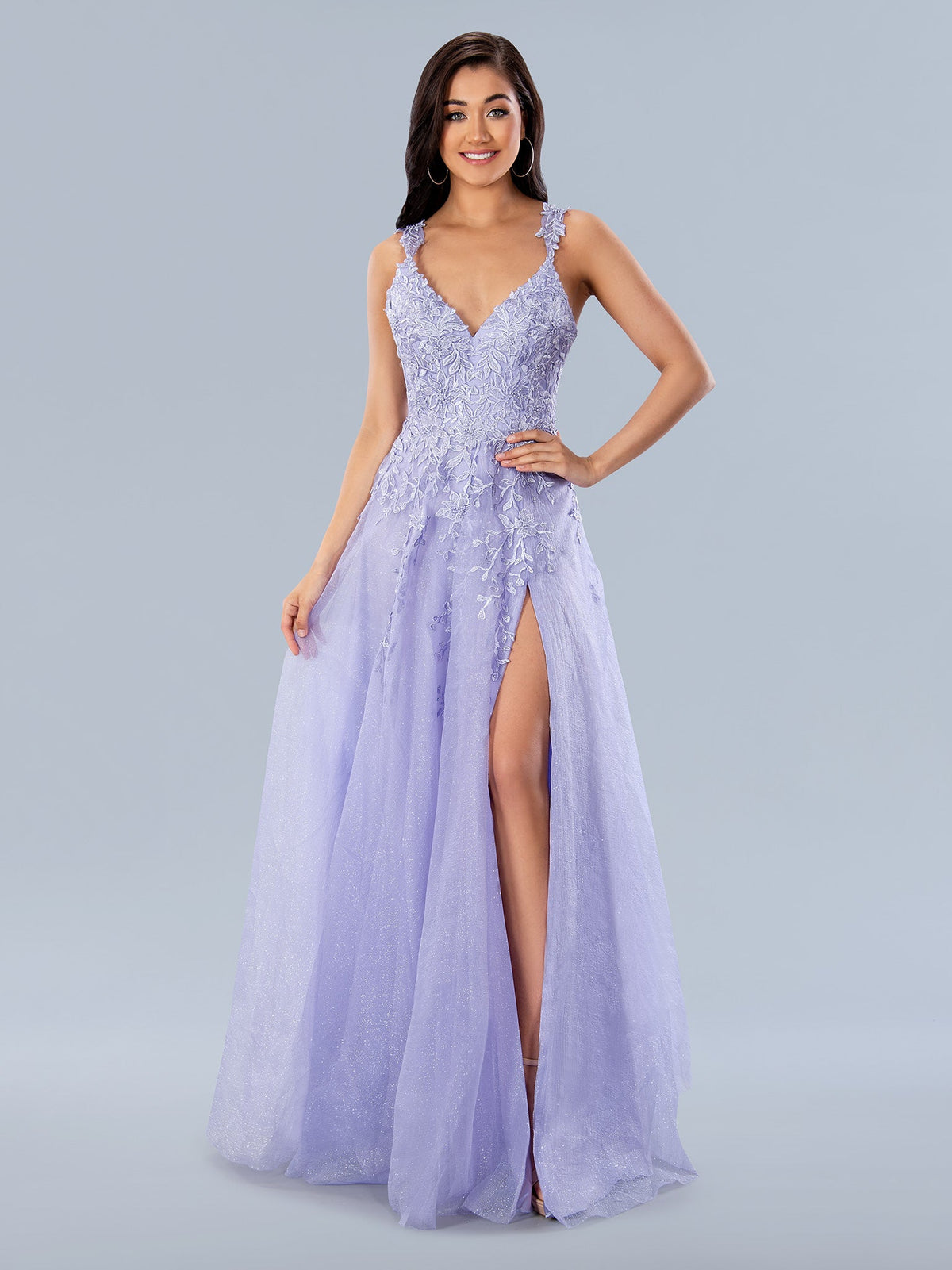 Stella Couture 20058 Long Prom Formal Glitter Dress