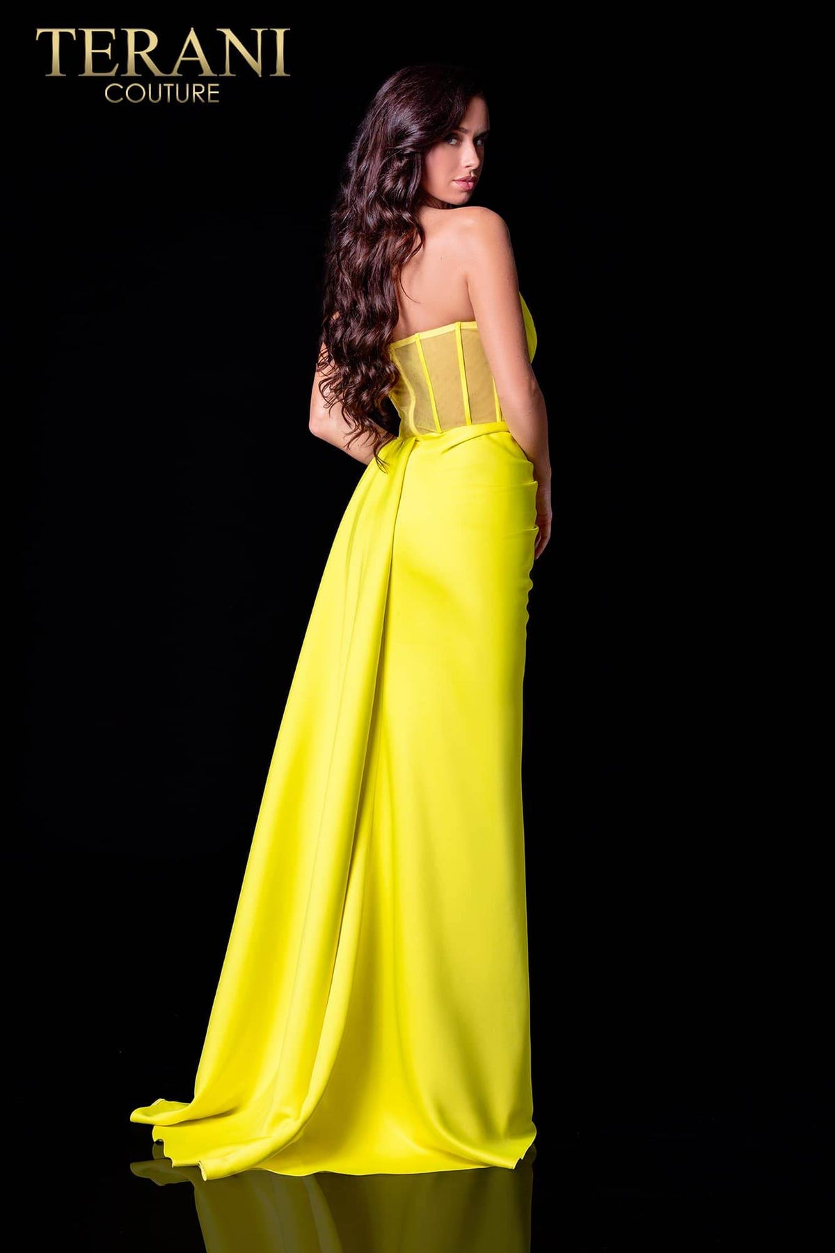 Terani Couture 2111P4020 Long Strapless Prom Dress