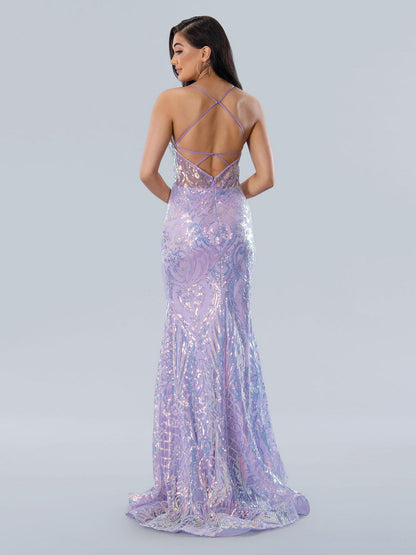 Stella Couture 24115 Sequin Formal Long Prom Dress