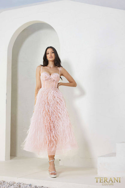 Terani Couture 241P2022 A Line Prom Dress