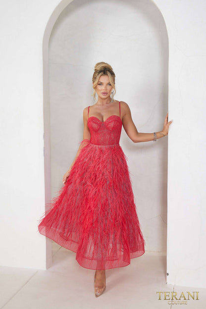 Terani Couture 241P2022 A Line Prom Dress