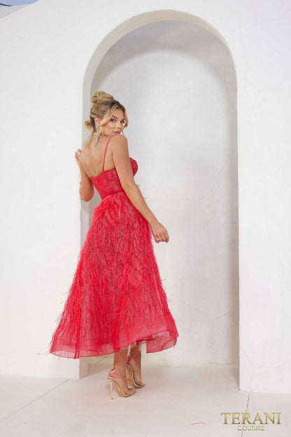 Terani Couture 241P2022 A Line Prom Dress