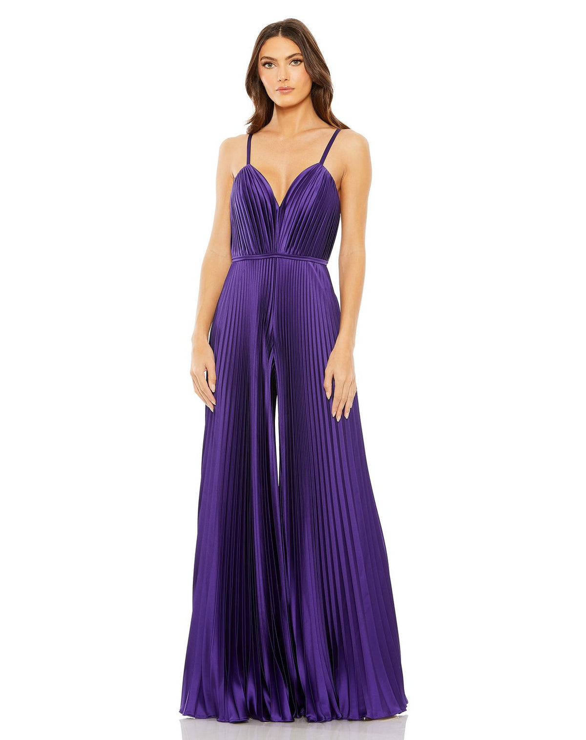 Formal Pleated Wide Leg Jumpsuit by Mac Duggal 26319