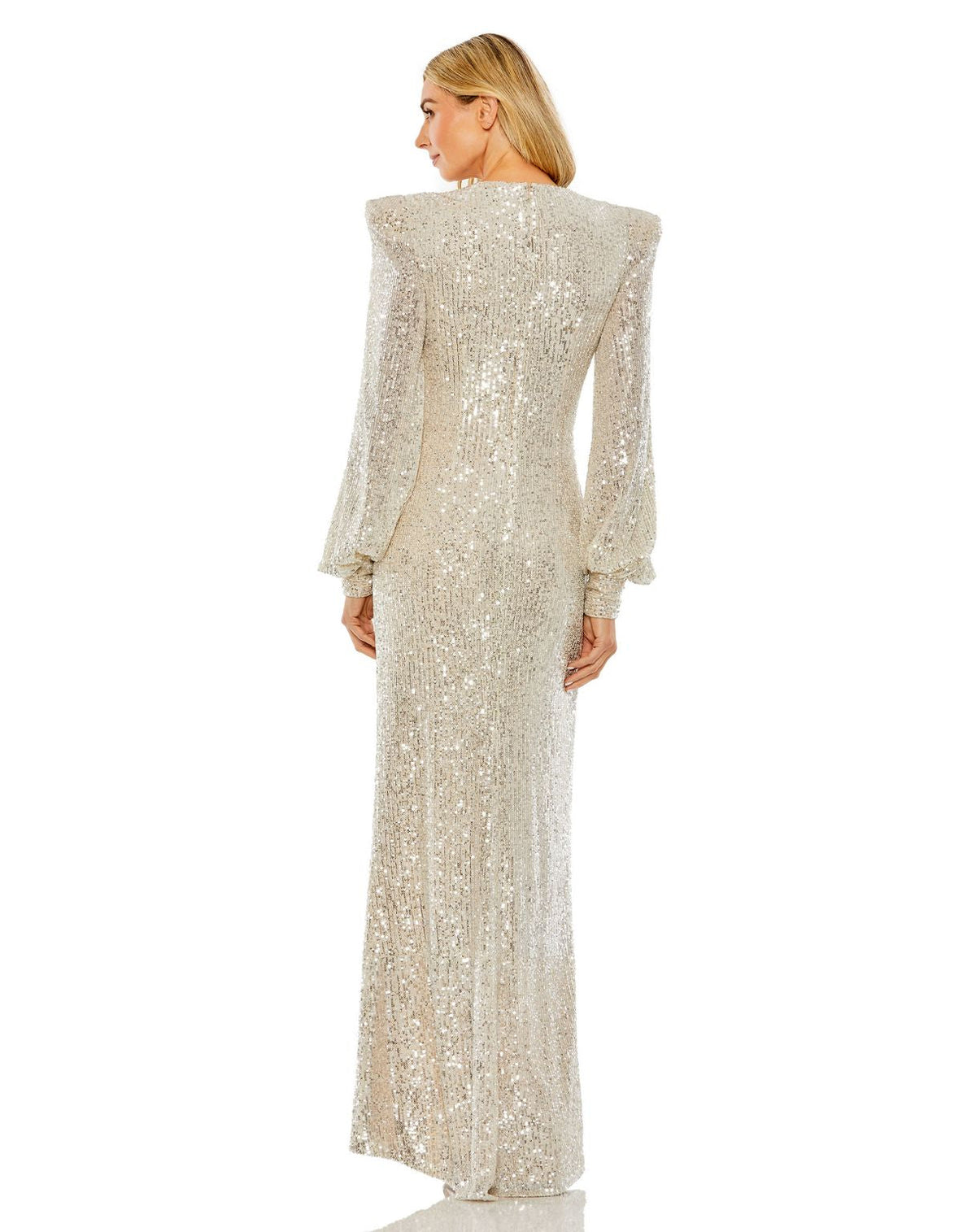 Long Sleeve Sequin Evening Formal Dress Long Sleeve Sequin Evening Mac Duggal 26722