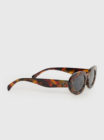 Best Shot Oval Sunglasses Tort / Black