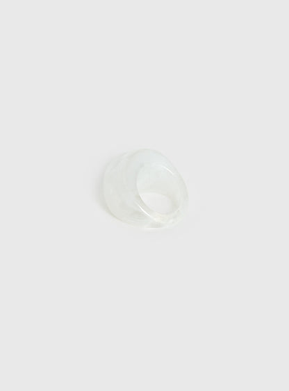 Britley Resin Ring Clear