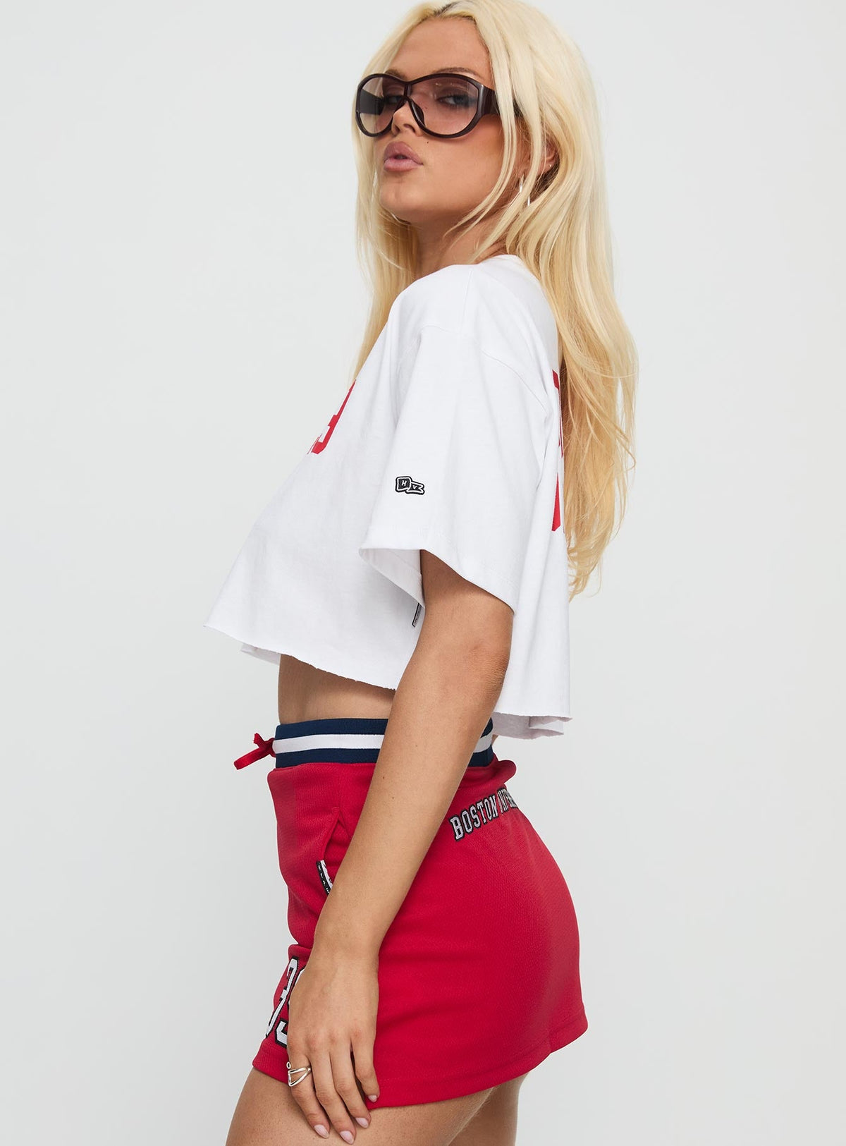 Boston University Track Top White