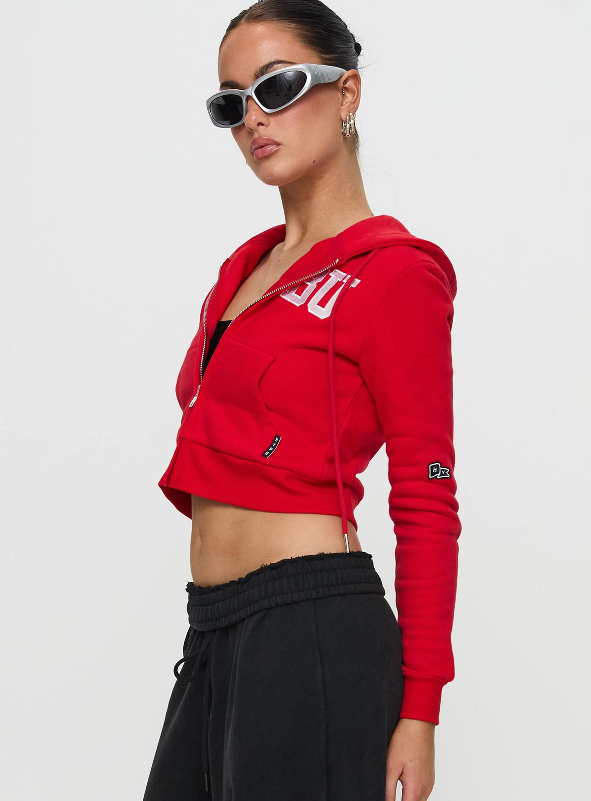 BU MIA Zip Sweater Red