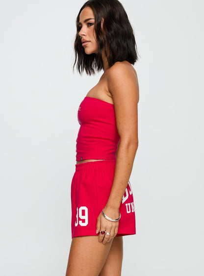 Boston University Soffee Shorts Red