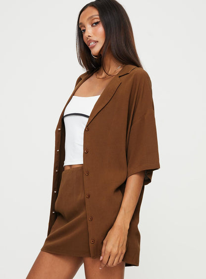 Caraliia Shirt Brown