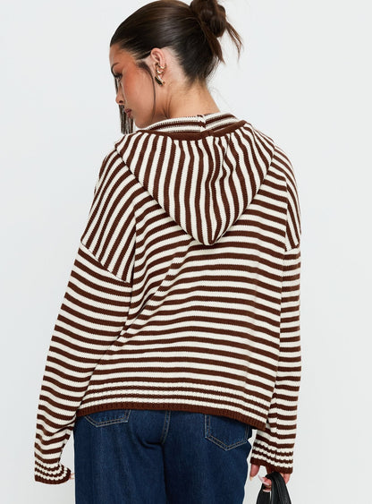 Brienna Zip Jacket Brown