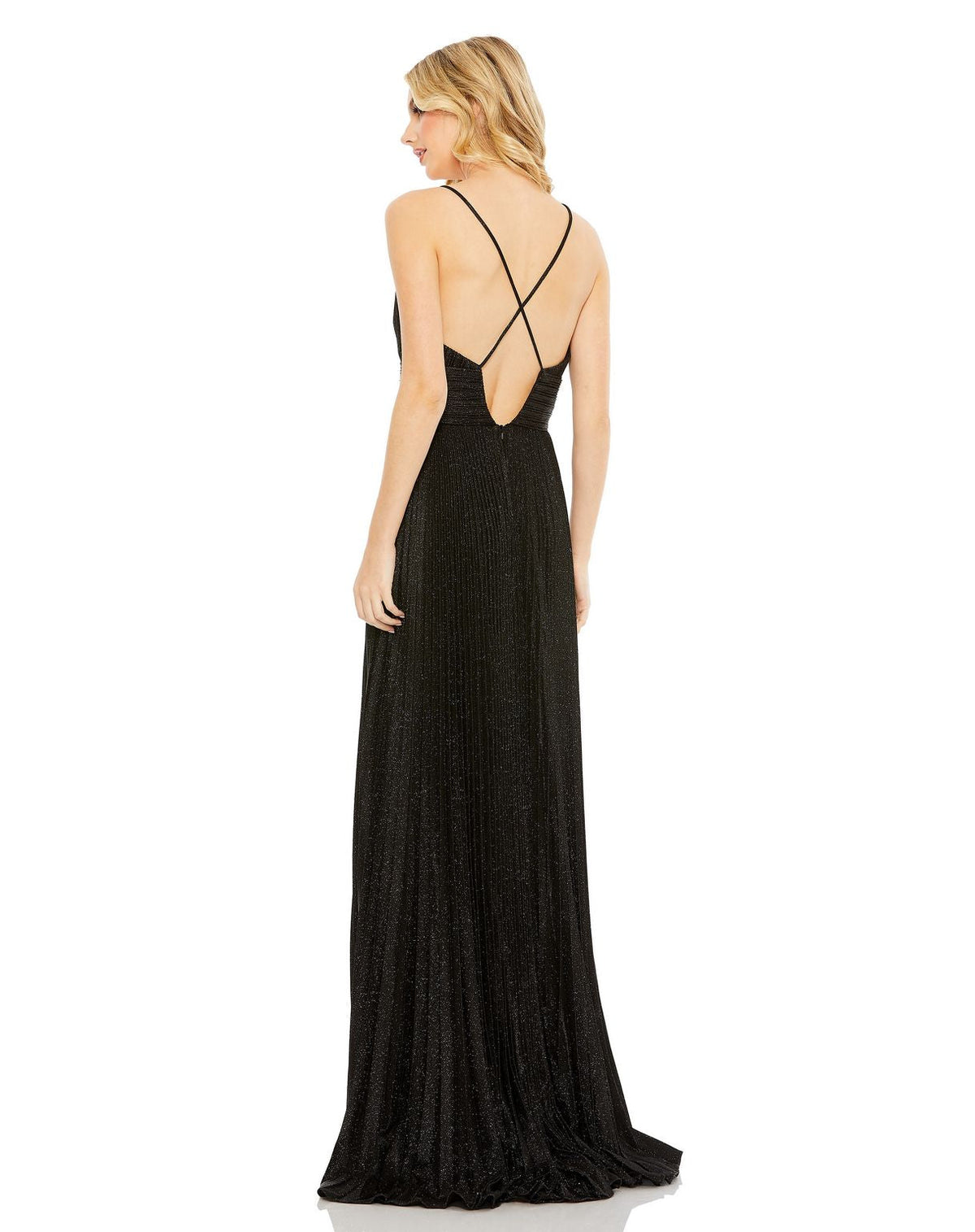 Formal Glitter Long Pleated Prom Dress Glitter Long Pleated Prom Mac Duggal 30725