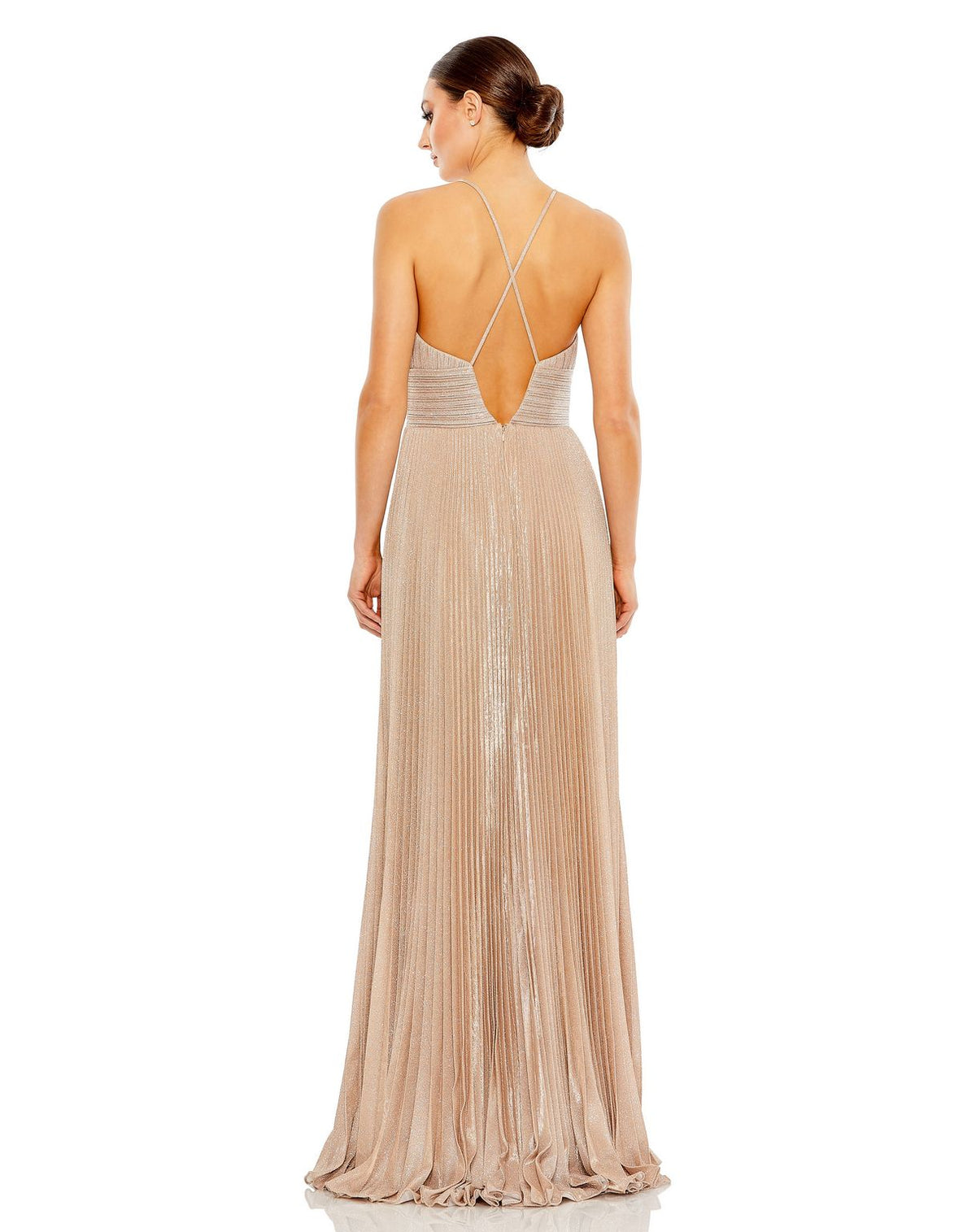 Formal Glitter Long Pleated Prom Dress Glitter Long Pleated Prom Mac Duggal 30725