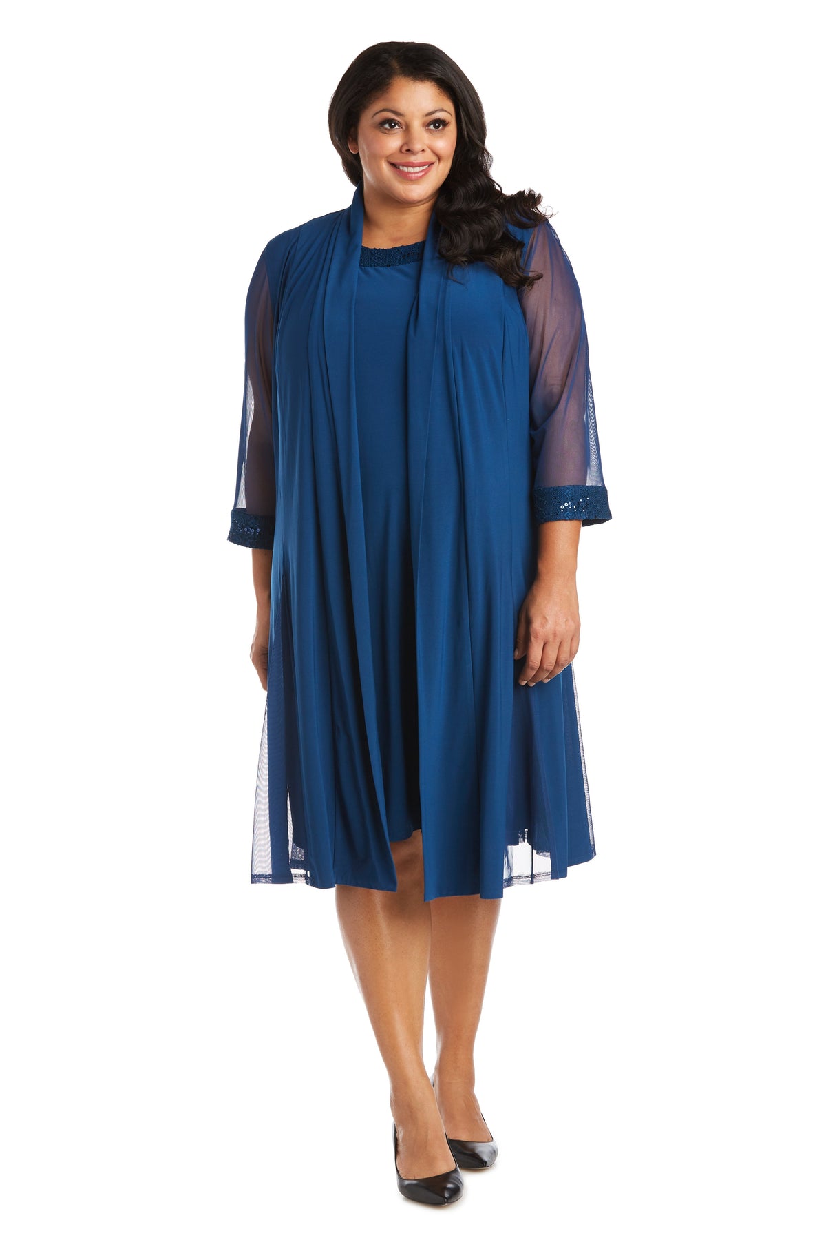 Plus Size Short Dress Jacket R&M Richards 3221W
