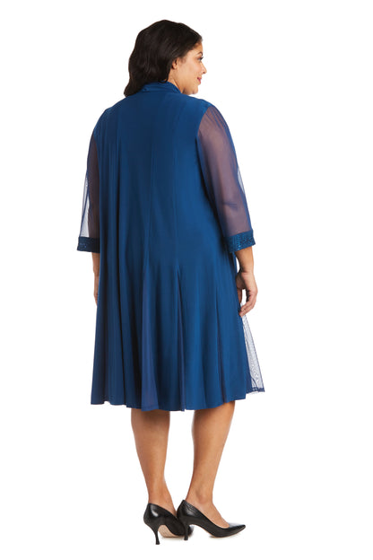 Plus Size Short Dress Jacket R&M Richards 3221W