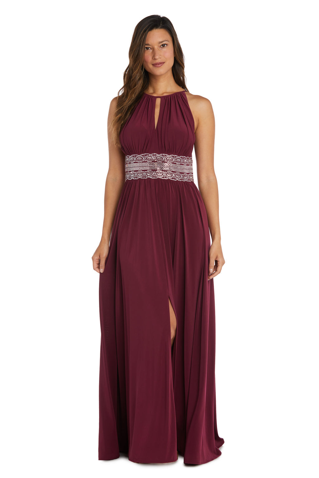 Long Formal Dress Halter Evening R&M Richards 3578