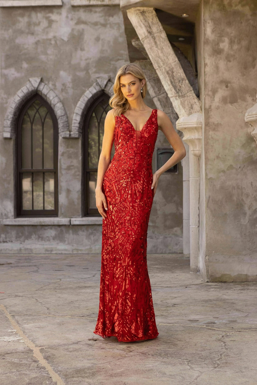 Primavera Couture 3908 Fitted Long Prom Dress
